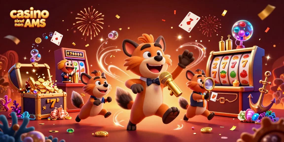 Scopri i casinò sicuri non AAMS dove le hyene animano un club comico e casinò vivace.