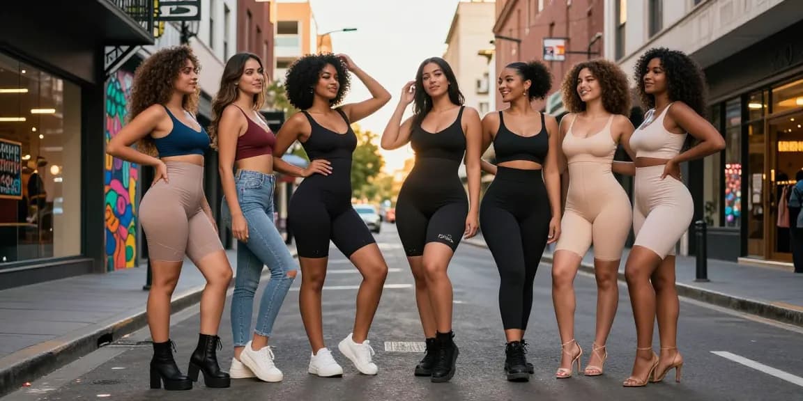 Pengguna https://colombianshapeweargaless.com mengenakan Colombian Shapewear Galess dengan percaya diri di lingkungan perkotaan yang stylish.
