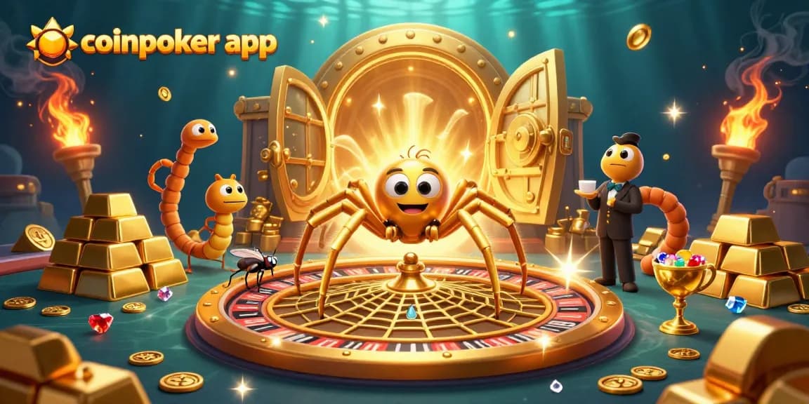 Vivez l'expérience immersive de la coinpoker app avec notre illustration dynamique et captivante.