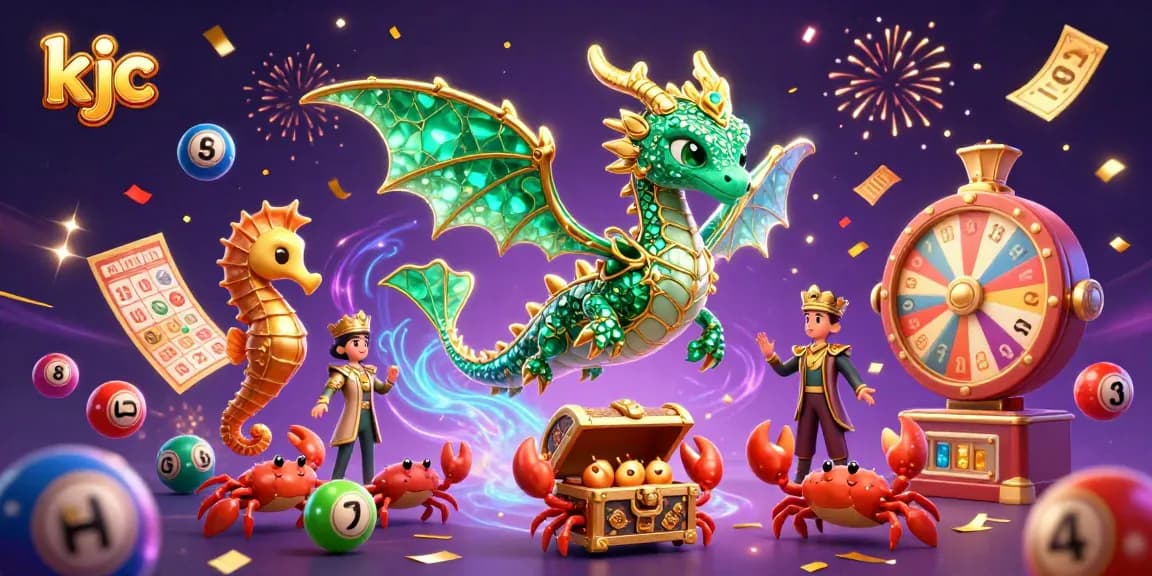 Experience exciting lottery adventures with kjc in a vibrant 3D casino world.