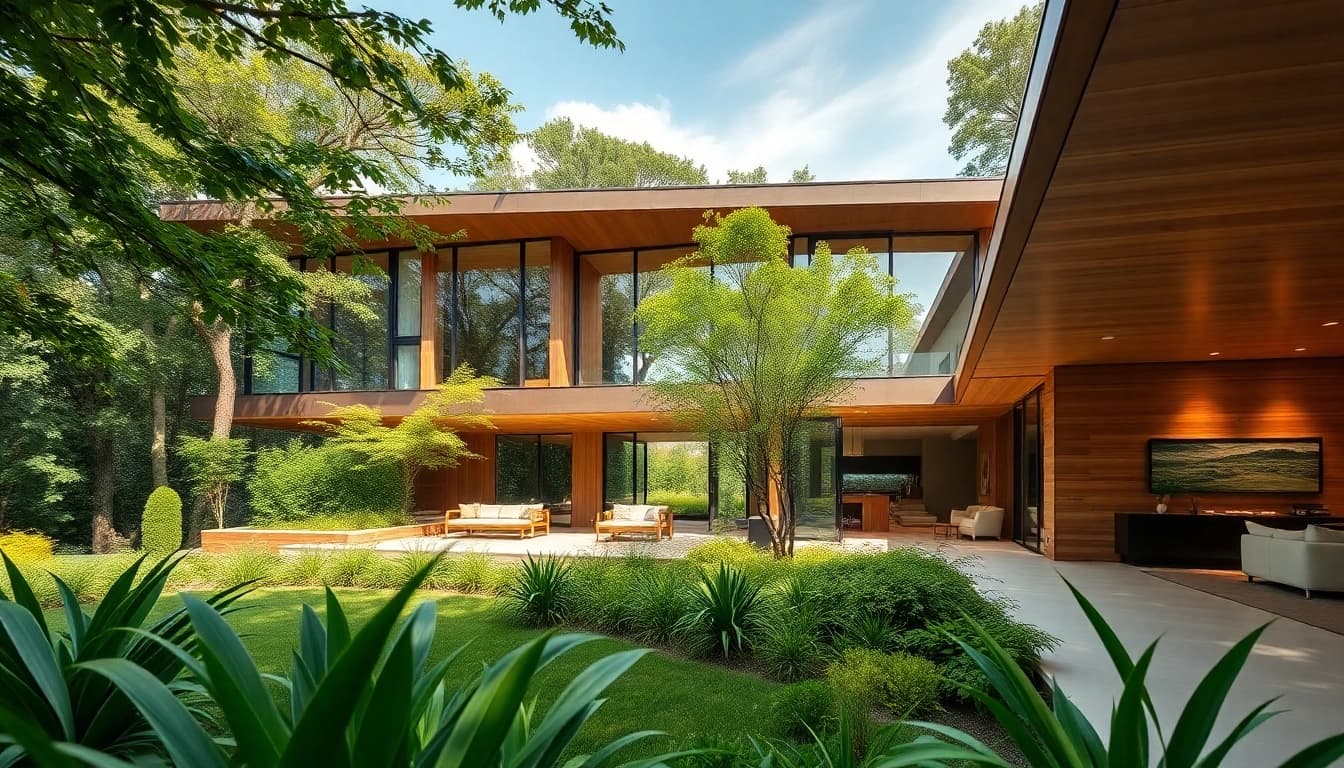 Showcasing custom residential architecture services in a beautifully designed modern home.