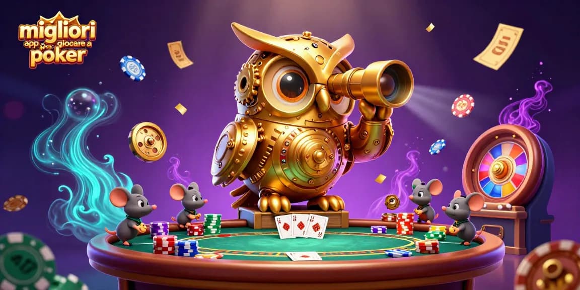 Gioca con le migliori app per giocare a poker tra colori vivaci e chip scintillanti.