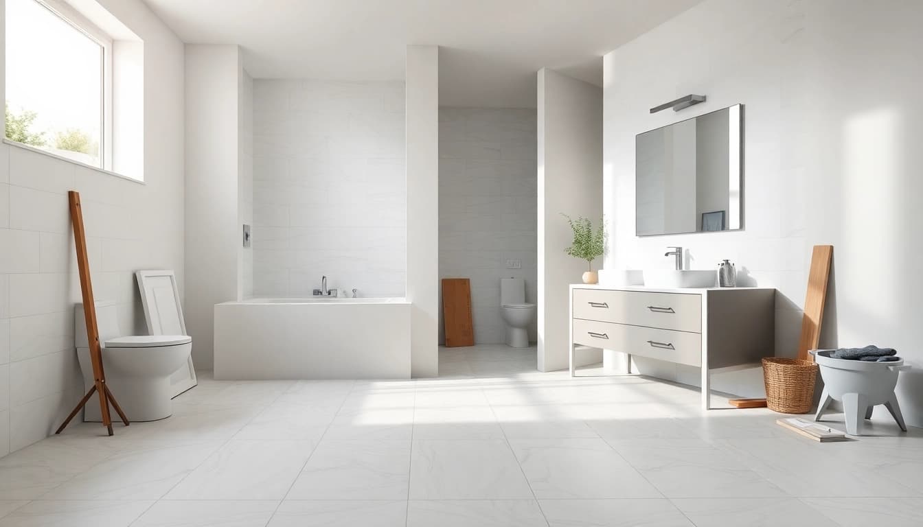 Transform your space with expert bathroom installation trafford showcasing modern design elements.