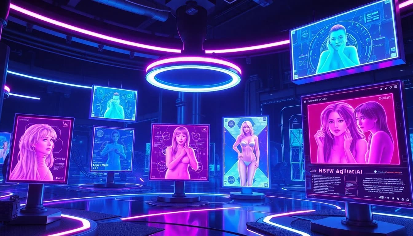 Explore engaging NSFW AI interactions in a futuristic digital environment.