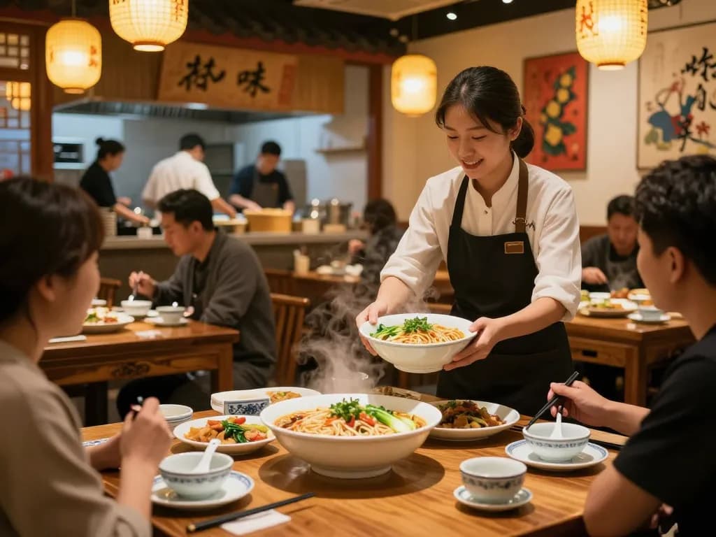 Delicious Chinese noodles served at Asian Star Chinese Restaurant, promoting 88Pulsa's vibrant dining experience.