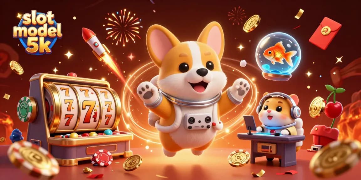 Experience thrilling games in the slot modal 5k scene filled with festive elements and action.