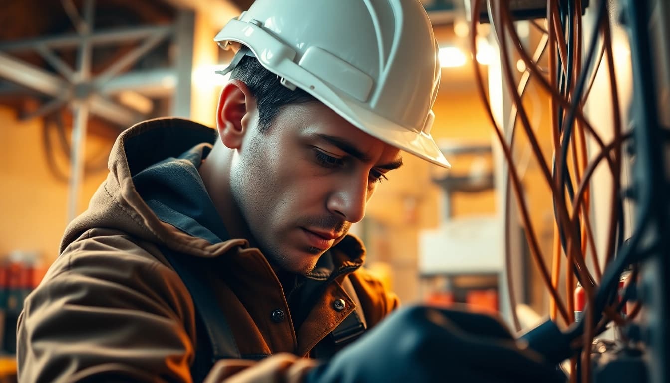 Learn about electrician apprenticeship hawaii with a skilled technician working on electrical systems.