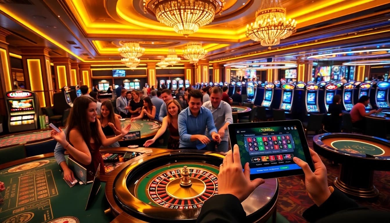 Players engaging at casino tables with vibrant chips and cards at 789pp.nl, showcasing thrilling gambling action.