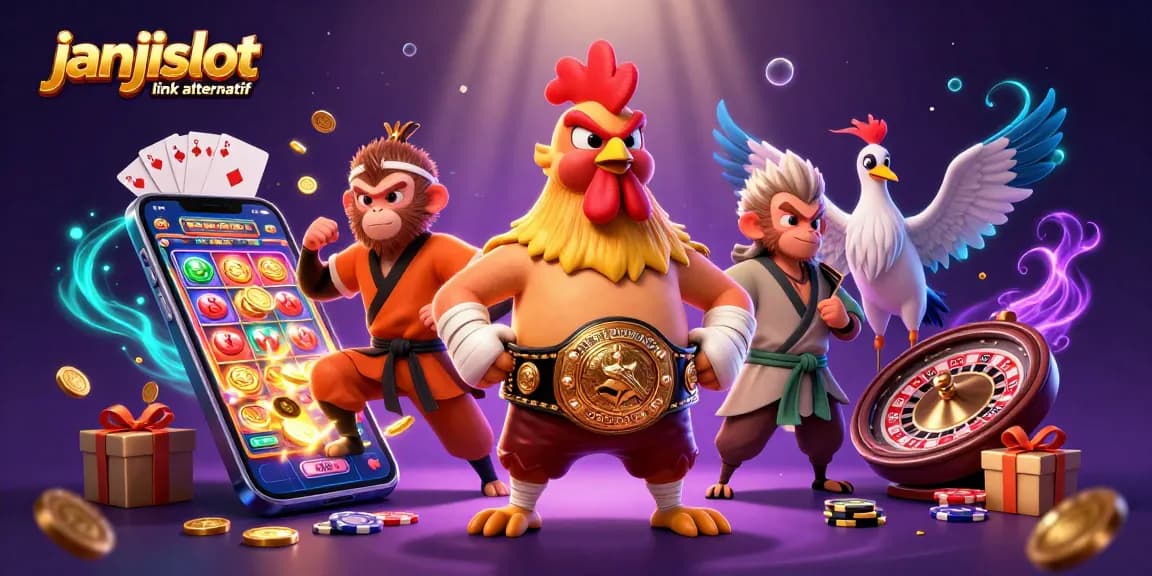 Experience the thrill of janjislot link alternatif with vibrant casino characters and dynamic gaming elements.