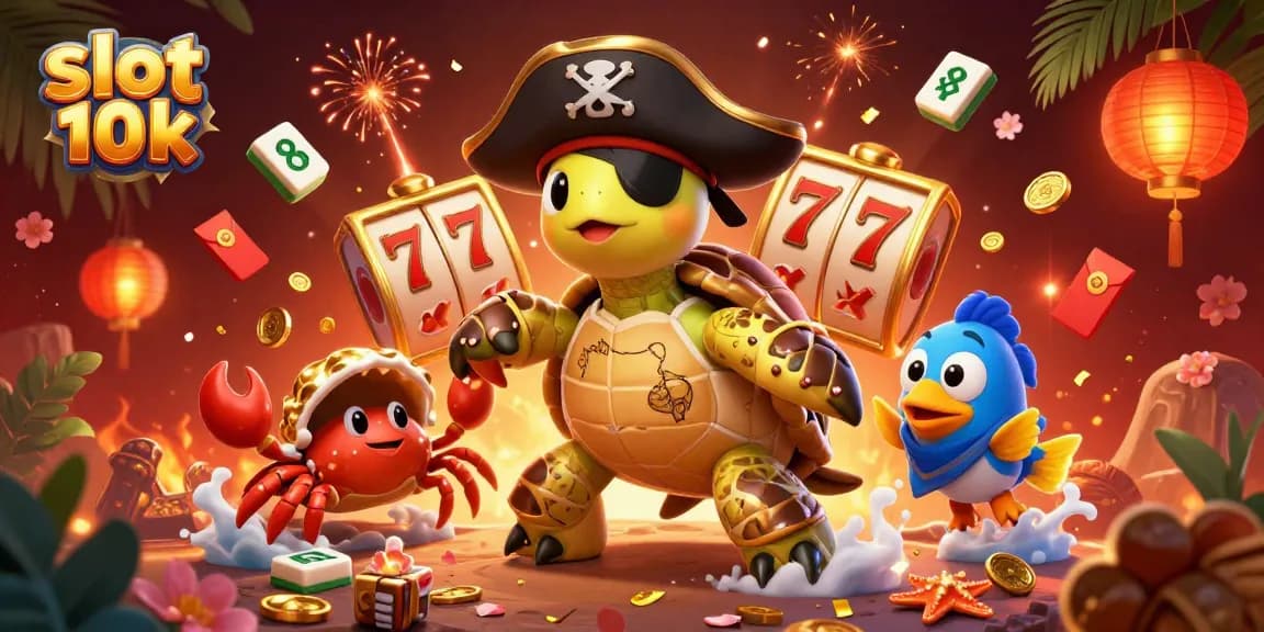 Experience thrilling gameplay in slot 10k while enjoying a vibrant casino-themed digital illustration.
