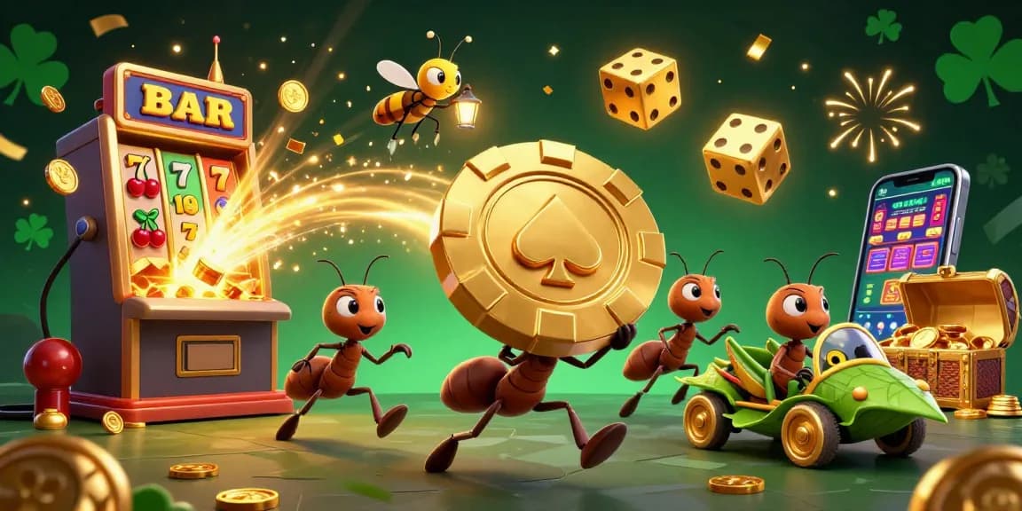 Menangkan jackpot slot 777 dengan serunya bermain mesin slot 3D yang penuh warna dan koin emas