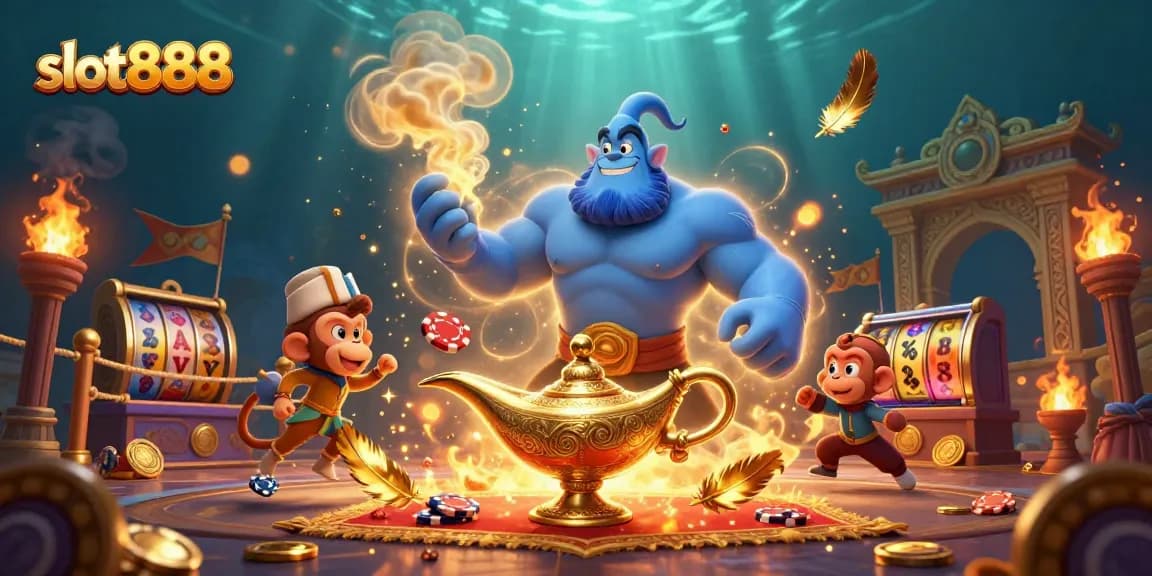 Mainkan slot888 dengan ilustrasi kasino yang menakjubkan penuh petunjuk dan detail yang kaya.