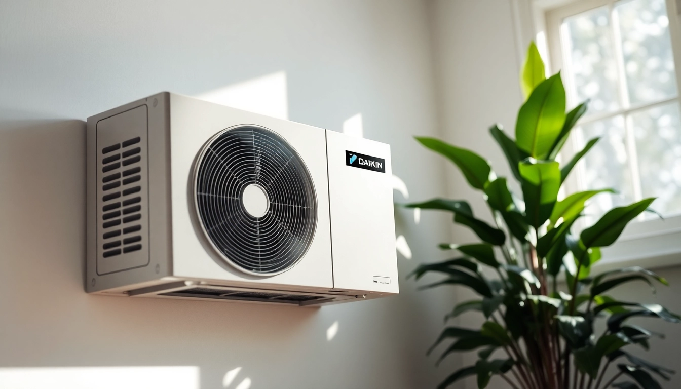 Efficient Daikin mini split AC ensuring a cool environment in a modern, bright room.