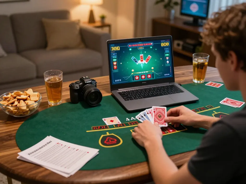 ATQ user engaging in live blackjack online, capturing the thrill of strategic betting during gameplay.