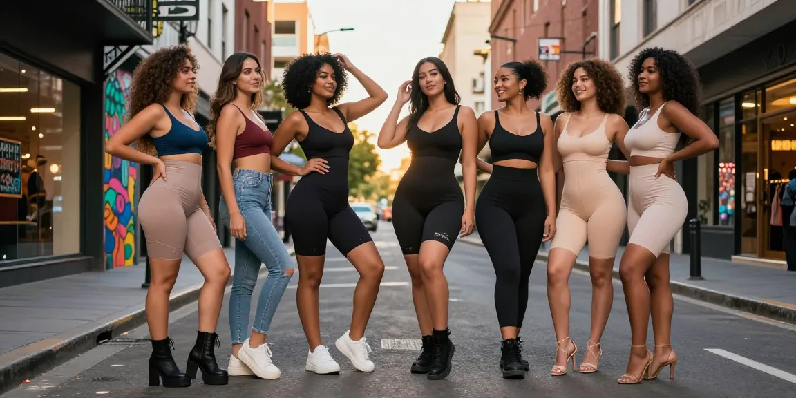 Pengguna https://colombianshapeweargaless.com mengenakan Colombian Shapewear Galess dengan percaya diri di lingkungan perkotaan yang stylish.