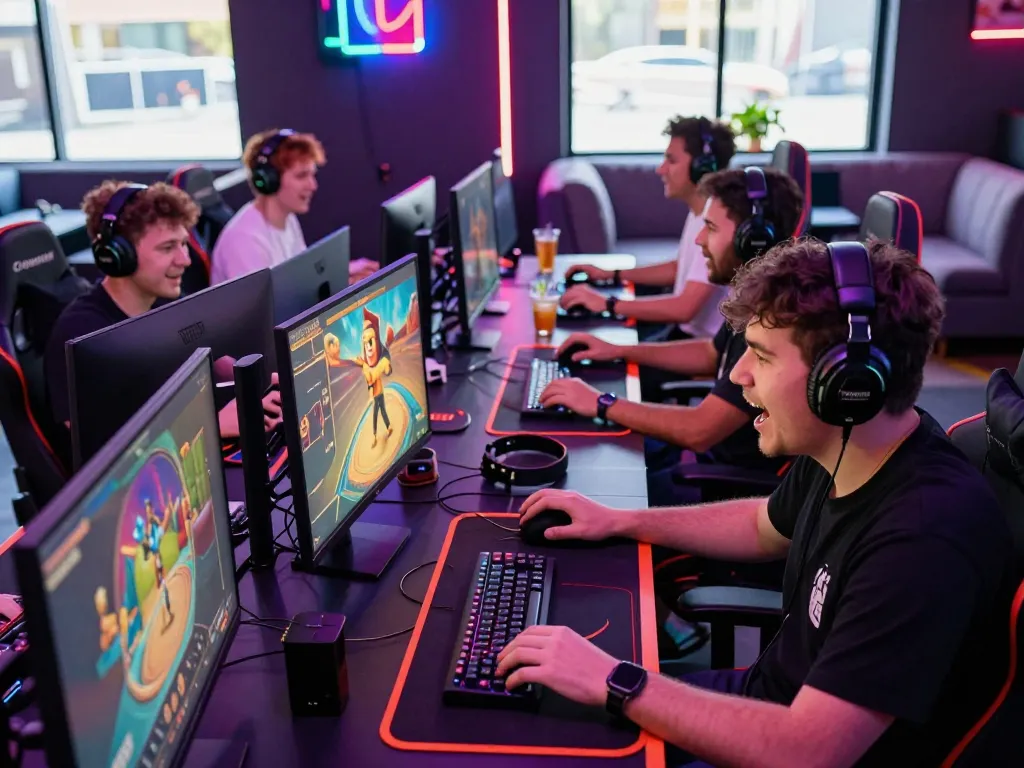 Exciting gaming session at ligasedayu featuring players in a vibrant casino atmosphere.