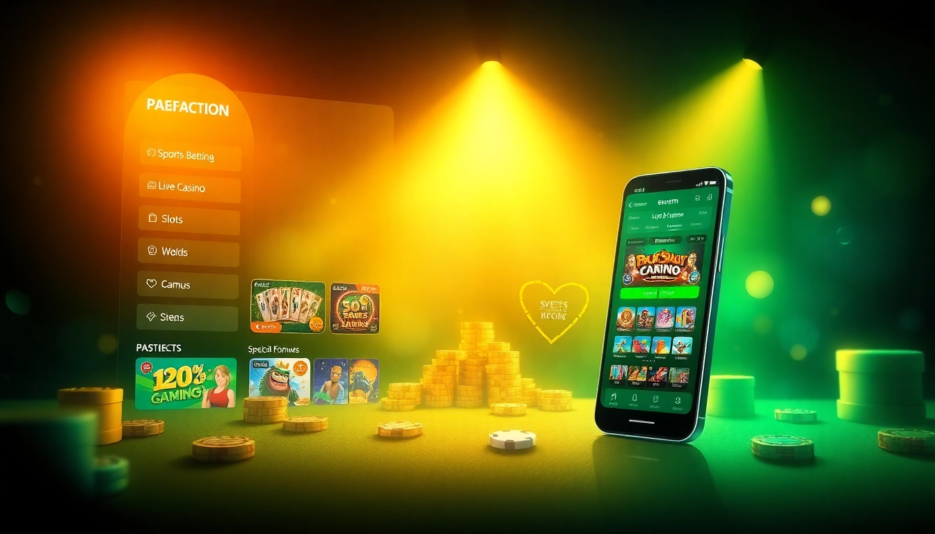 Link chính thức Winvn with vibrant online gambling app interface, showcasing games and promotions.