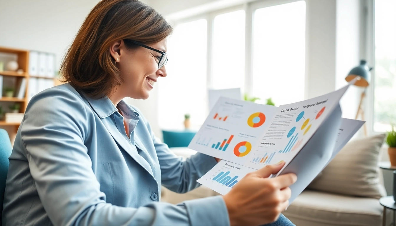 Find my true calling in a bright office scene with a career advisor guiding a client.