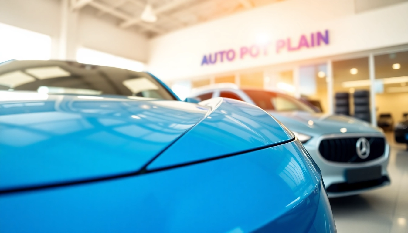 Showcase of an auto protection plan featuring a pristine vehicle at a dealership.