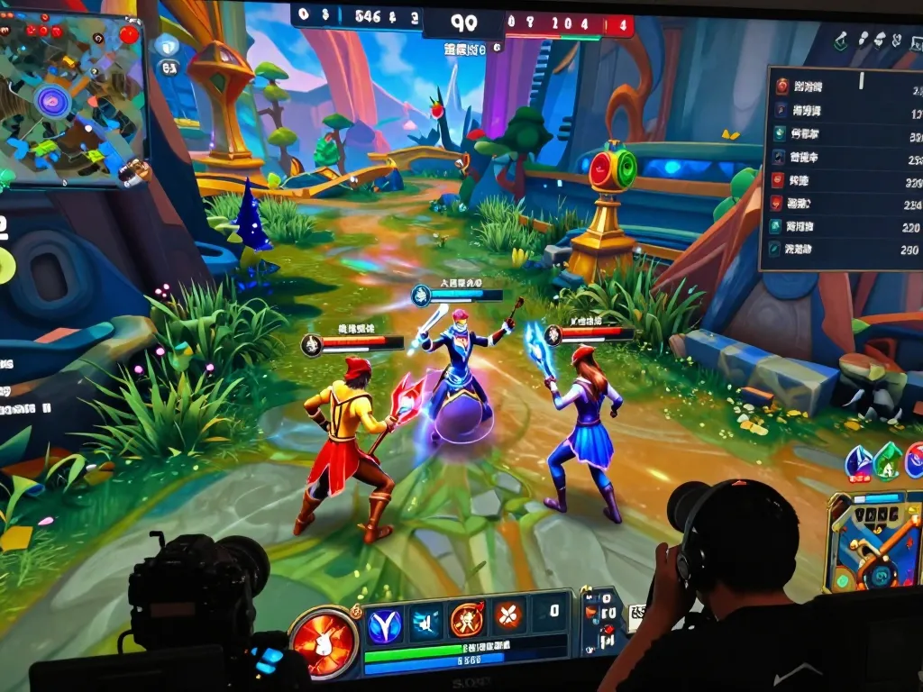 Exciting multiplayer gaming session on ligasedayu.com showcasing vibrant fantasy worlds and player engagement.