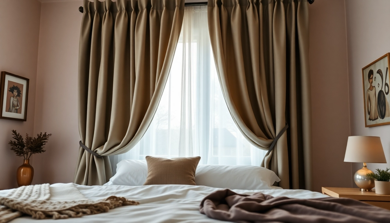Verduisterende gordijnen creëren een sfeervolle, rustige slaapkamer met optimale privacy.