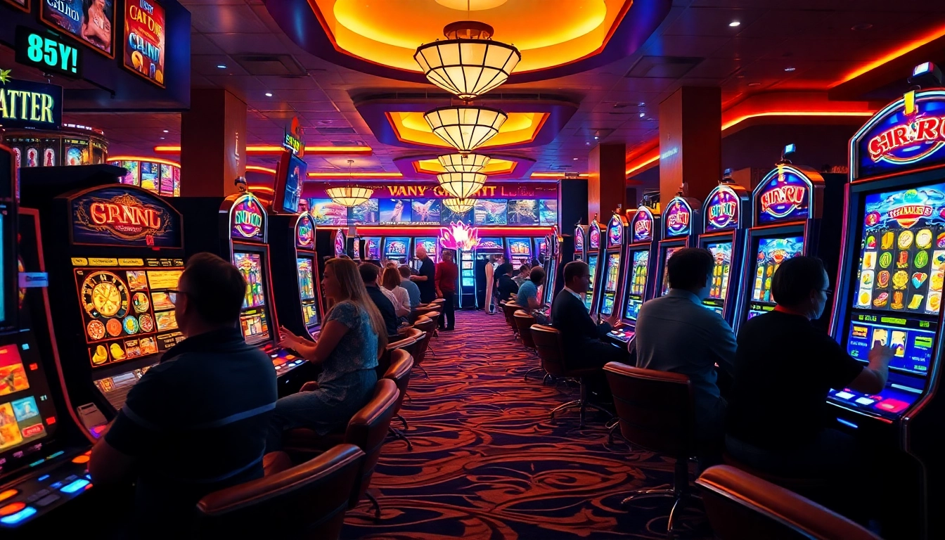 Rasakan keseruan aplikasi slot dengan mesin slot berwarna-warni di kasino.