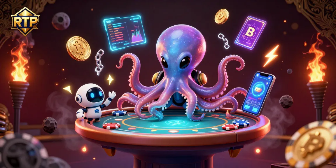 Engage with elite RTP strategies at a vibrant alien poker table, showcasing advanced gaming elements.
