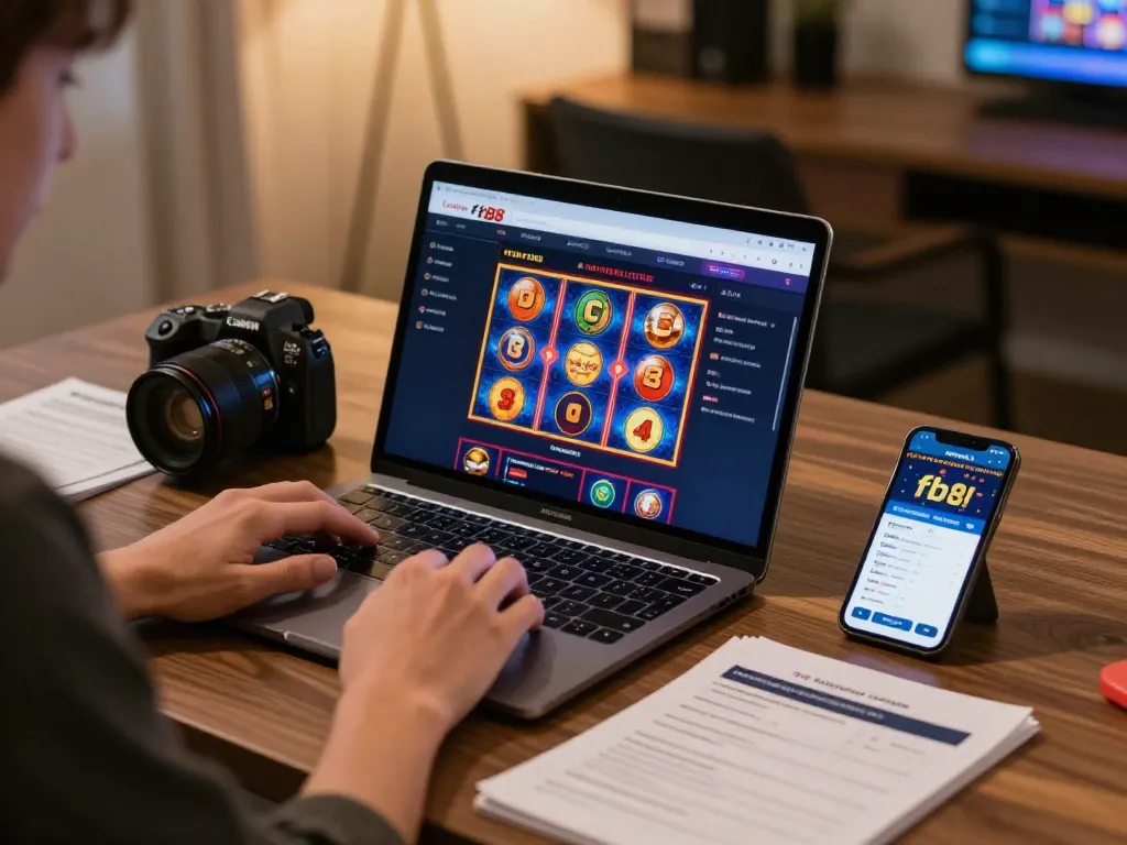Engaging gameplay on fb88 online casino with laptop and smartphone showing betting interface.