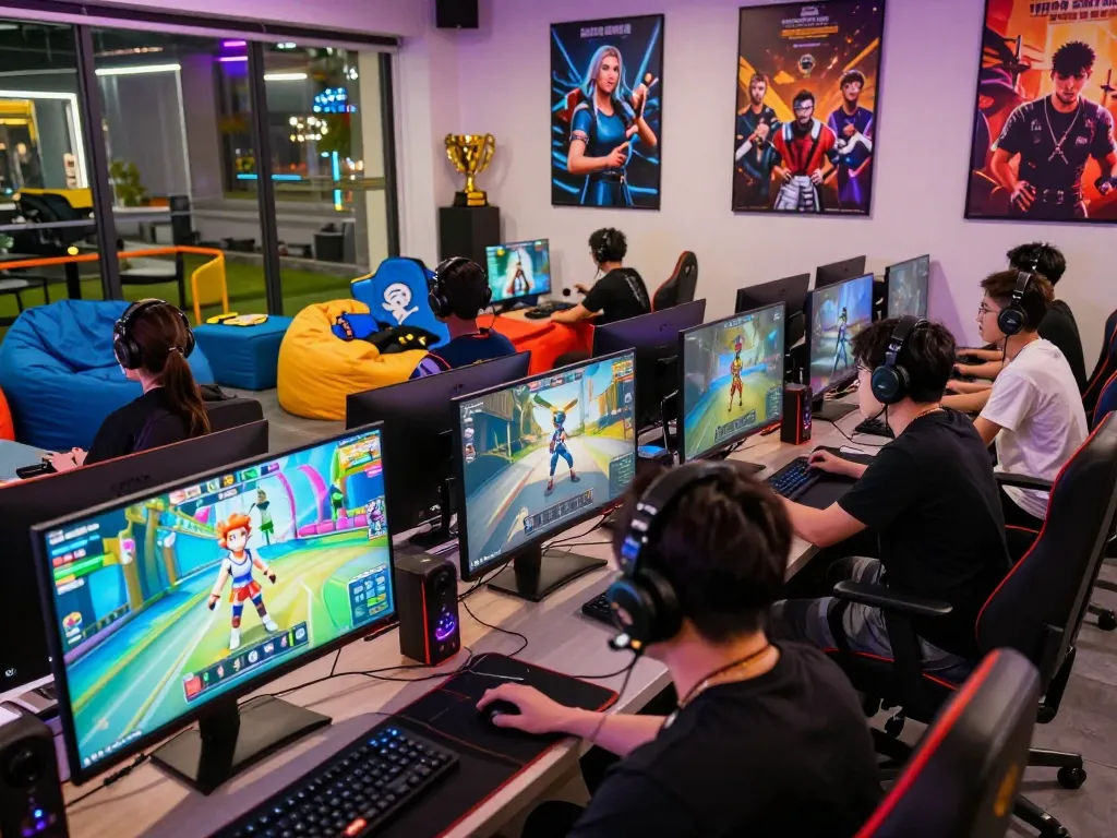 Players engaging in the ligasedayu online gaming community, showcasing vibrant virtual interactions and competitive atmosphere.