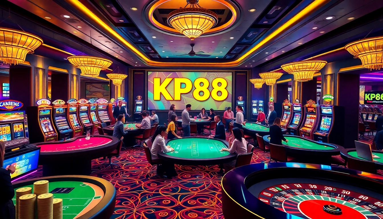 Experience luxury gaming at kp88. com with vibrant casino tables and exciting slot machines.