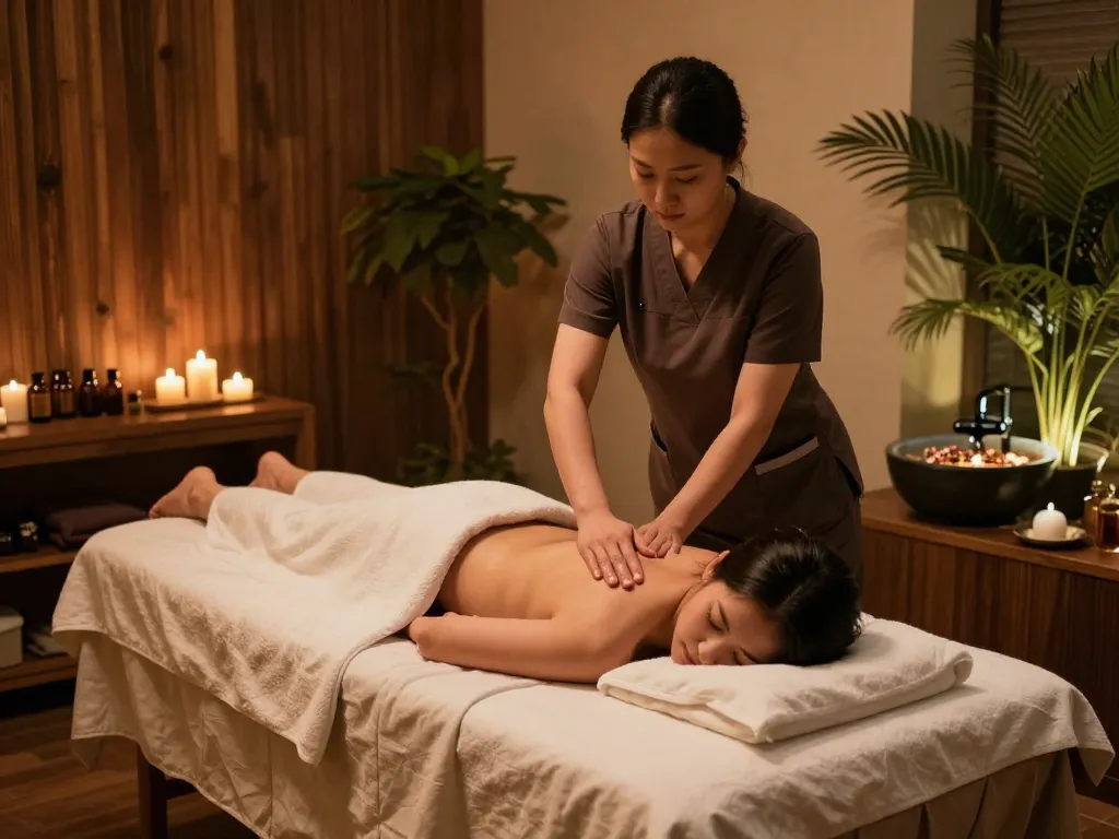 Experience rejuvenating 역삼동마사지 in a tranquil spa setting with soothing ambiance
