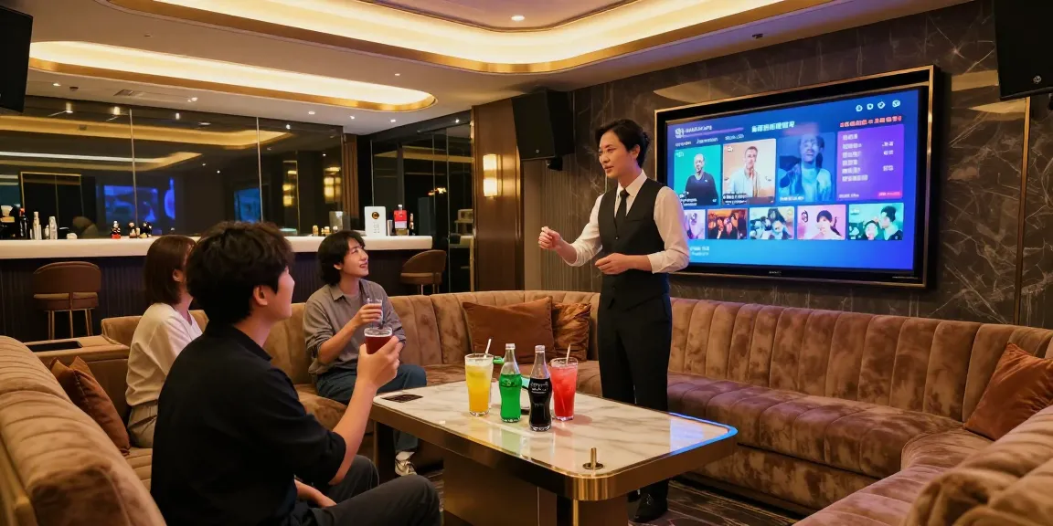 강남구구단의 프리미엄 노래방에서 고객들이 즐거운 시간을 보내는 모습