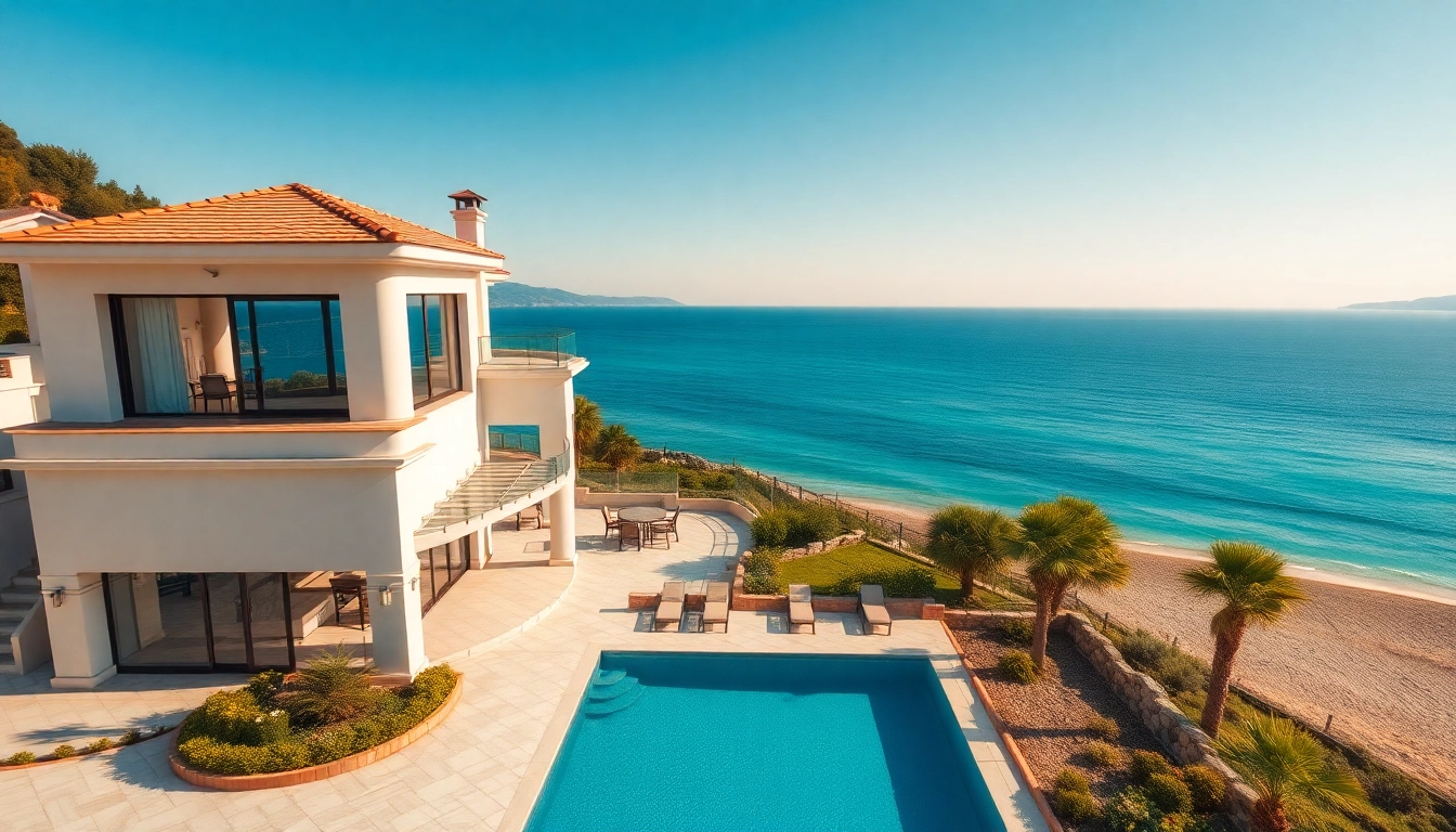 Explore Alanya Turkey homes for sale showcasing stunning villas near the beach.