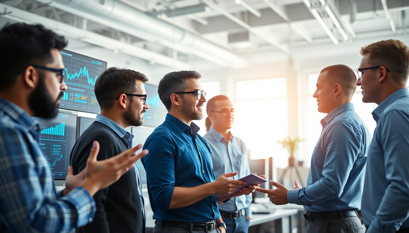 Team offering managed IT services Lakeland in a modern office environment.