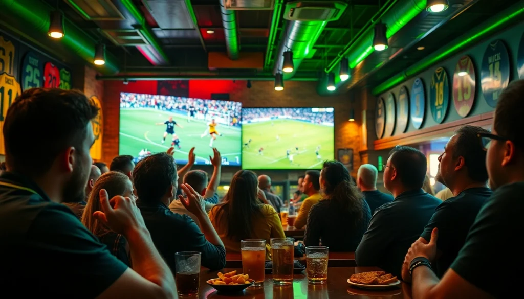 축구중계를 생생하게 즐기는 팬들의 흥미로운 모습