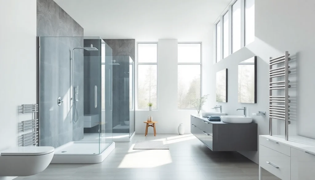 sonni sanitär GmbH präsentiert stilvolle Badprodukte in einem modernen Badezimmer.