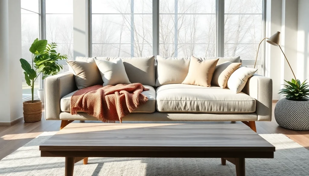 Cozy and stylish sofa bed uk in a modern living room filled with natural light.