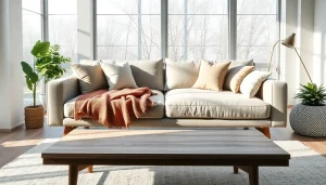 Cozy and stylish sofa bed uk in a modern living room filled with natural light.