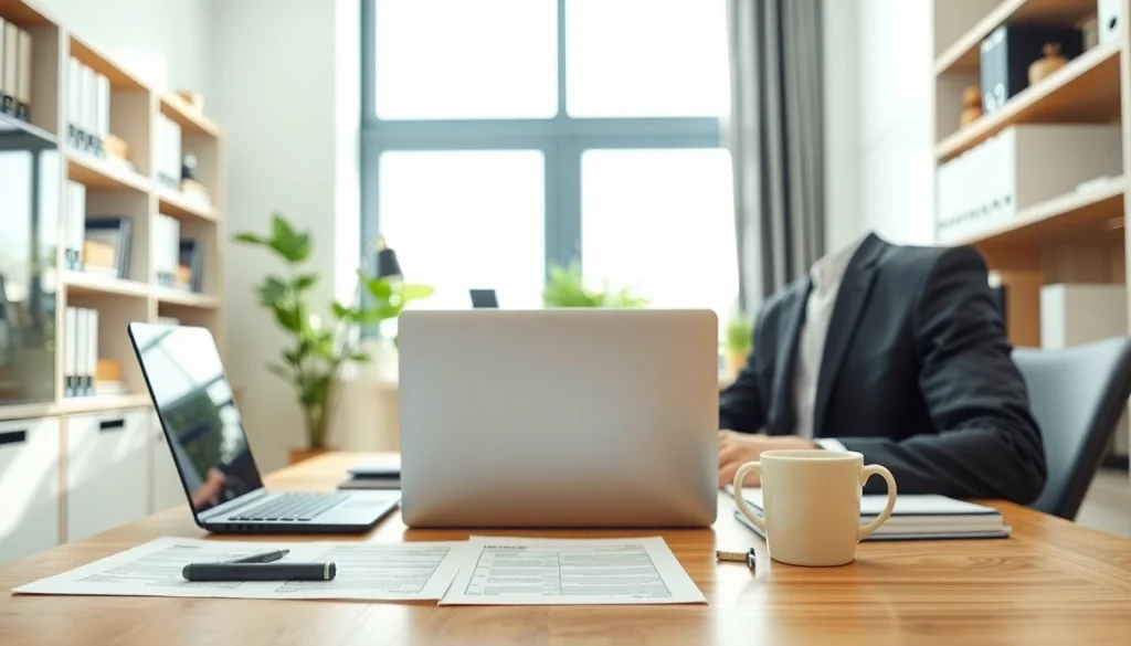 카드깡에 대한 금융 상담이 진행되는 전문적인 사무실 풍경