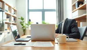 카드깡에 대한 금융 상담이 진행되는 전문적인 사무실 풍경