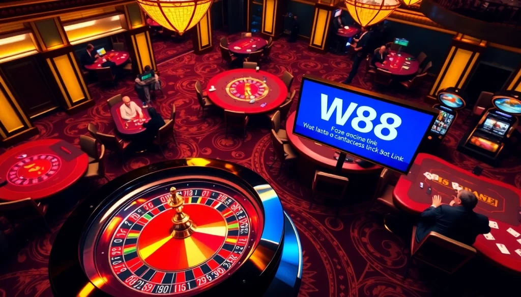 Trải nghiệm sự phấn khích của casino với liên kết truy cập W88 mới nhất được làm nổi bật.