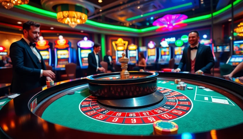 Experience the thrill of MM88 with vibrant casino games and roulette action.