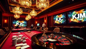 Engaging in an exciting gambling experience at KJC COM's luxurious online casino.