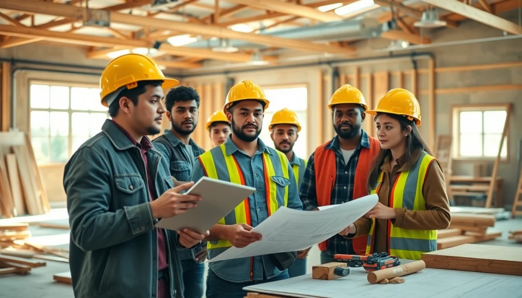 Students engaging in practical training at construction trade schools in texas, showcasing hands-on skills development.