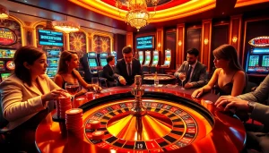 Experience the excitement at https://888newco.com/ with professional gamblers at a luxury casino table.