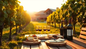 Enjoying fine wines as part of an exclusive Winery Membership experience at a picturesque vineyard