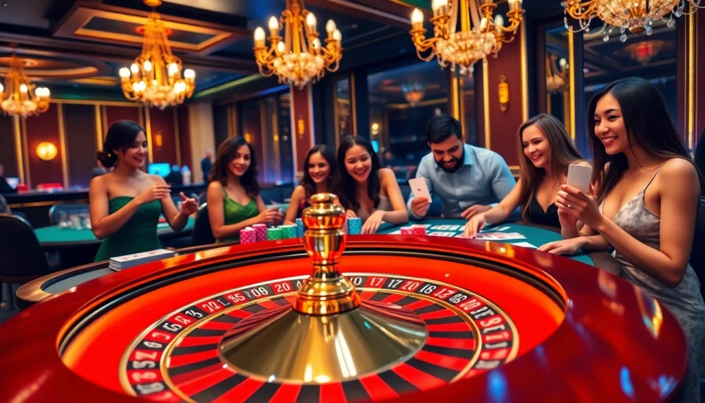 Experience the thrill of mm88 casino gaming with vibrant poker chips and an energetic roulette wheel.