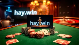 Experience the excitement of online gaming at hay.win with vibrant casino elements.
