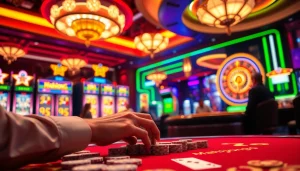 Experience the excitement of the slot demo mahjong game as players engage at the casino tables.