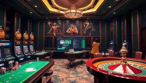 Experience the excitement of tỷ số bóng đá 7m with live betting visuals in a luxury casino setting.